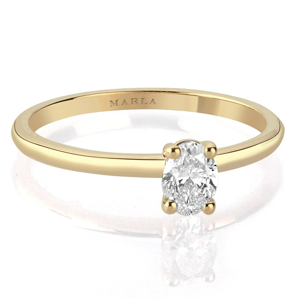 Oval Tektaş Pırlanta 0.30 Karat