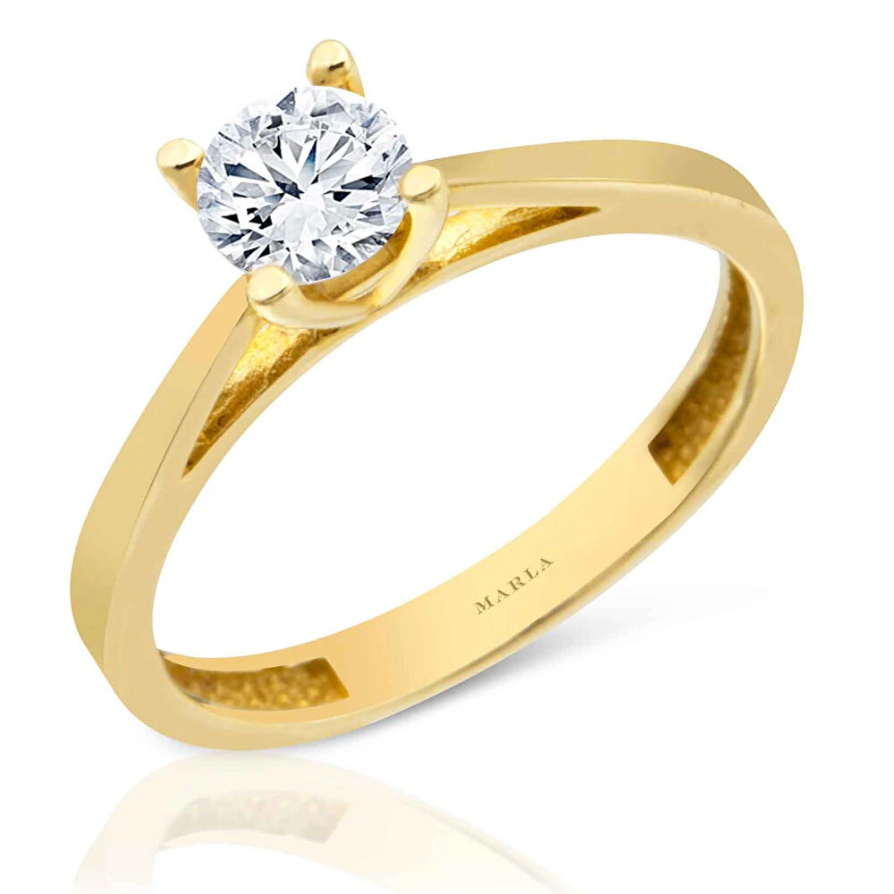 Altın Tektaş Yüzük