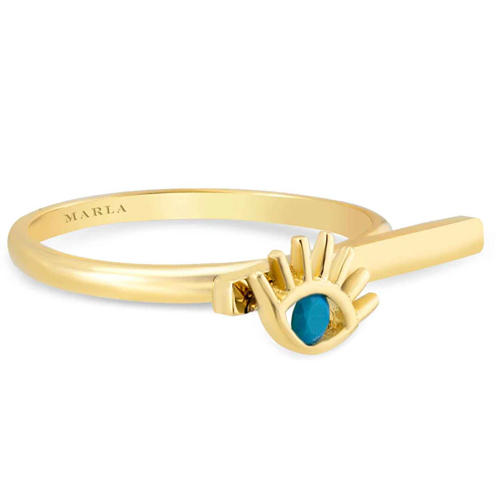 Altın Mine Detaylı Yüzük