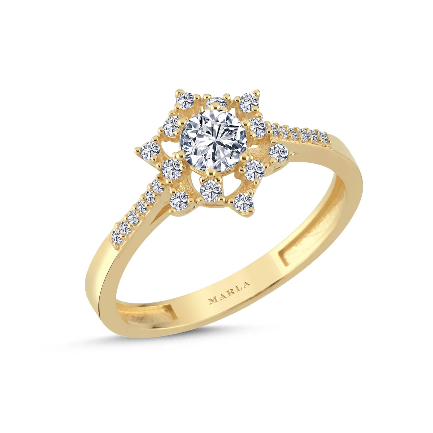 Altın Tektaş Yüzük