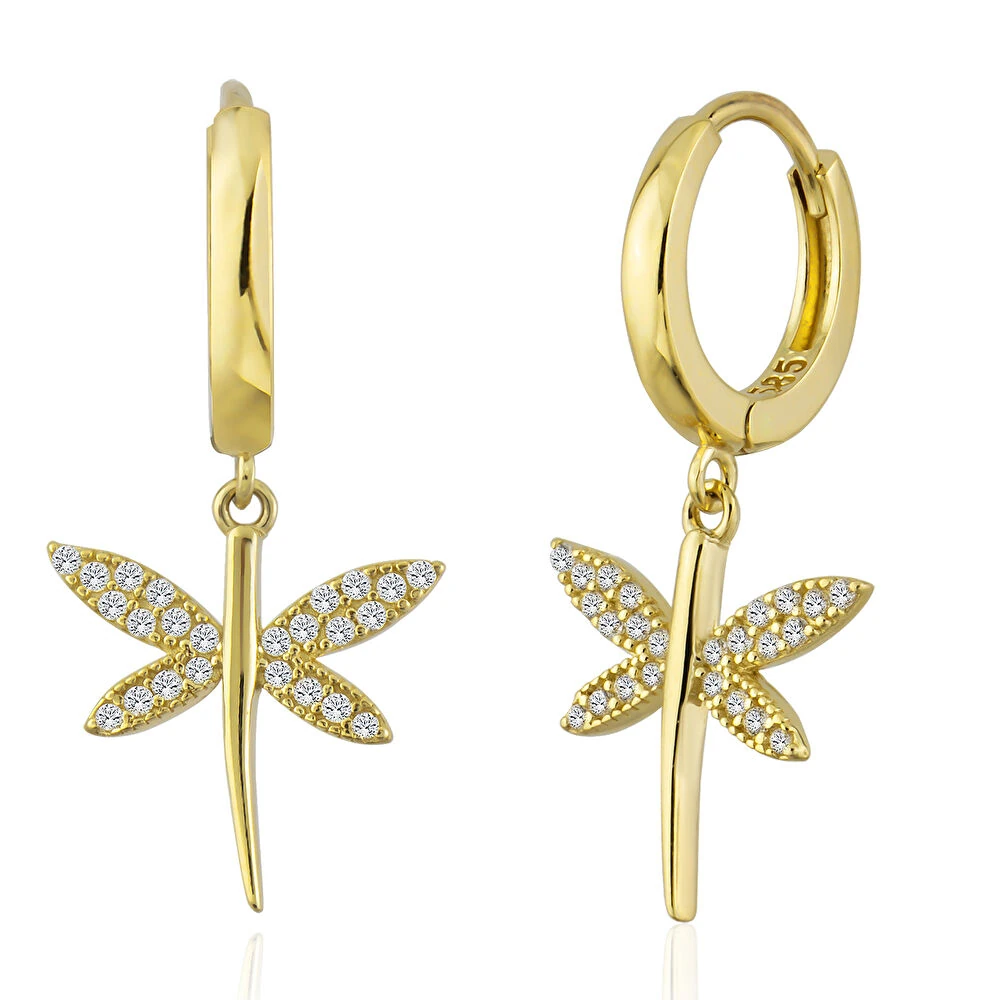 Altın Yusufçuk Küpe