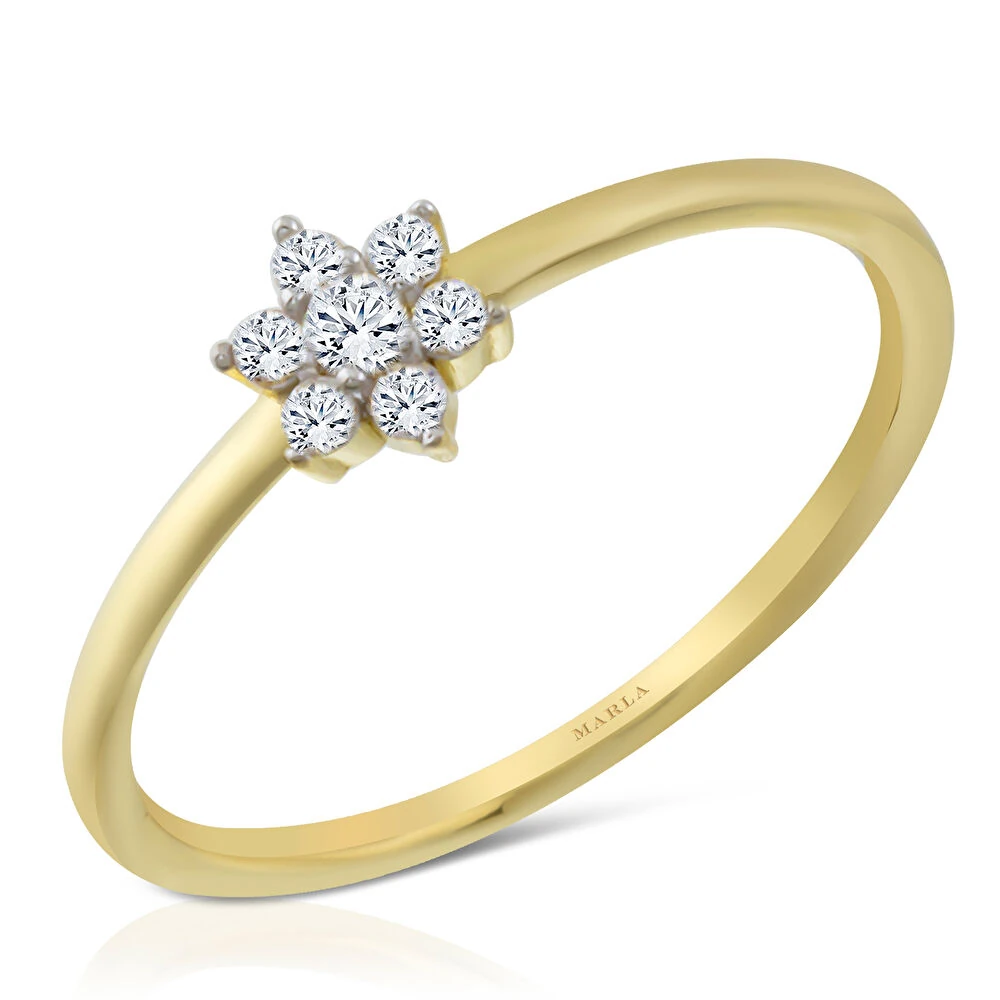 Çiçekli Altın Yüzük