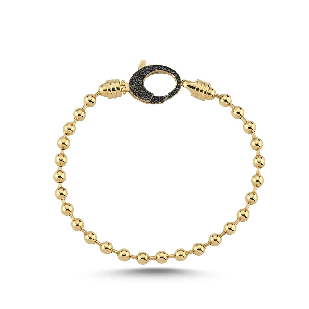 Kilit Detaylı Erkek Bilekliği