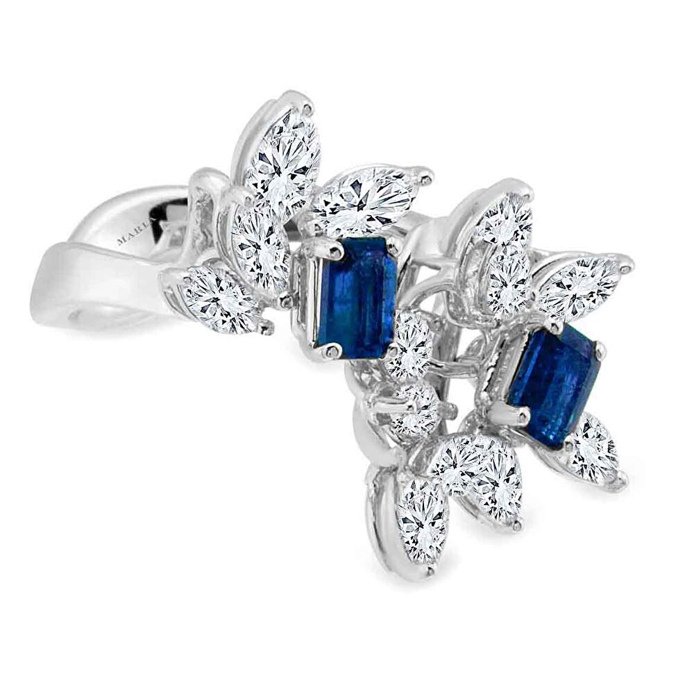Markiz Taşlı Safir Yüzük 0.50 Karat