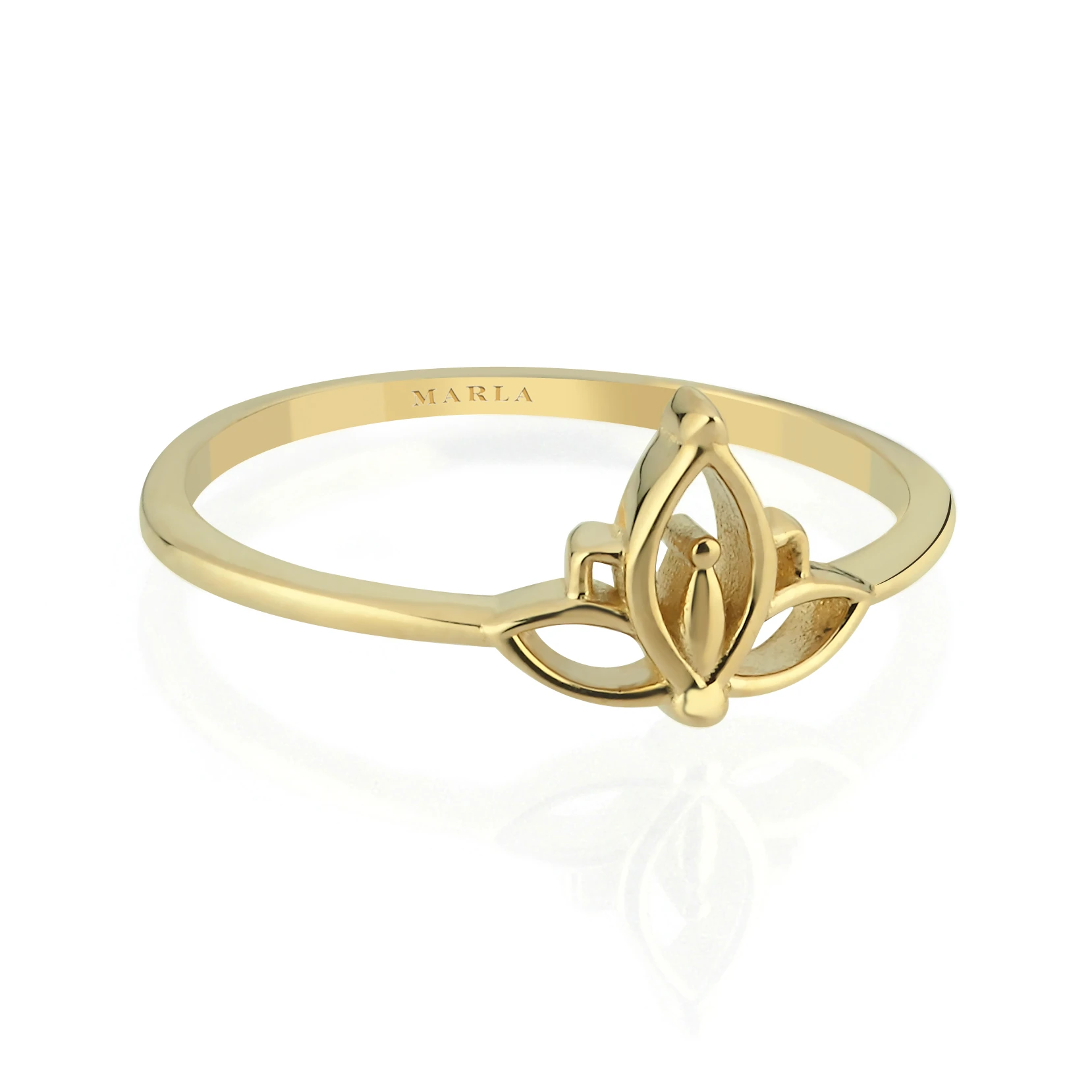 Altın Lotus Yüzük