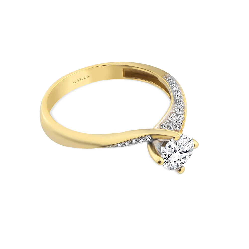 Altın Tektaş Yüzük