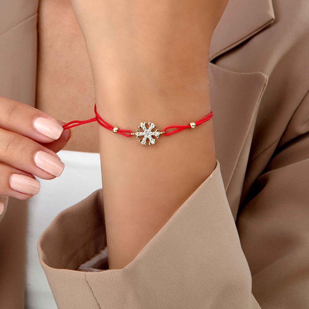 İpli Kar Tanesi Bileklik