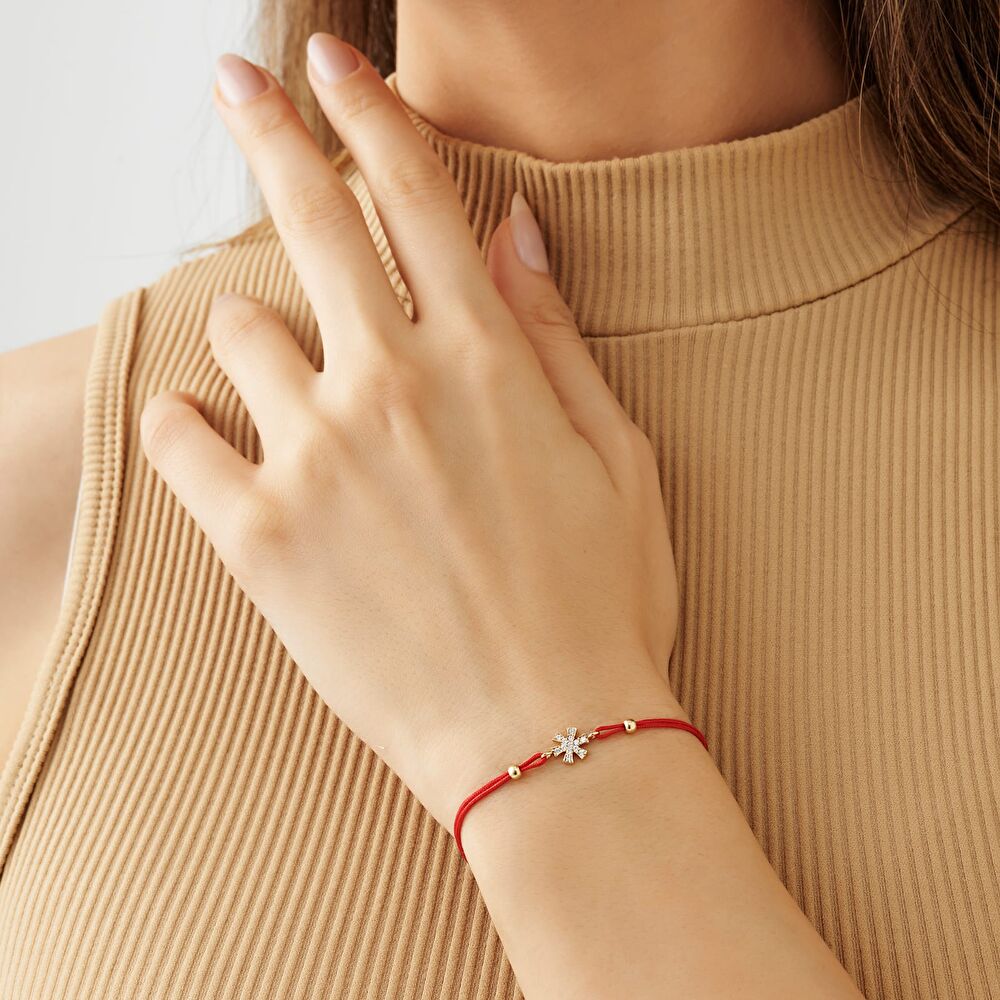 Mini Kar Tanesi İpli Bileklik