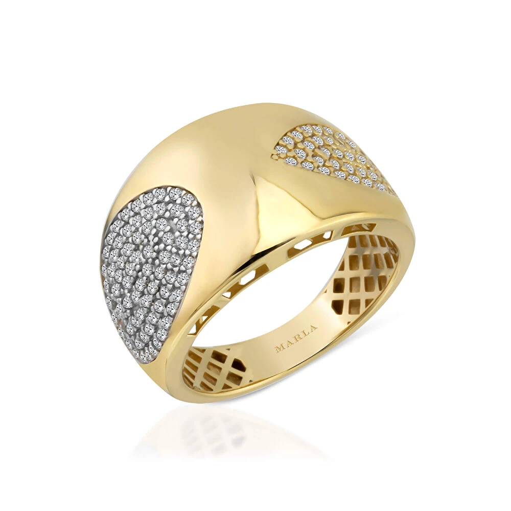 Altın Taş Detaylı  Yüzük