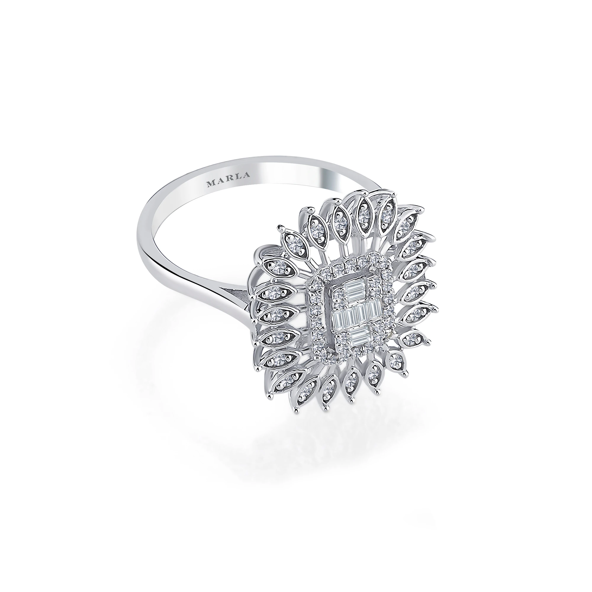 Pırlanta Baget Yüzük 0.30 Karat