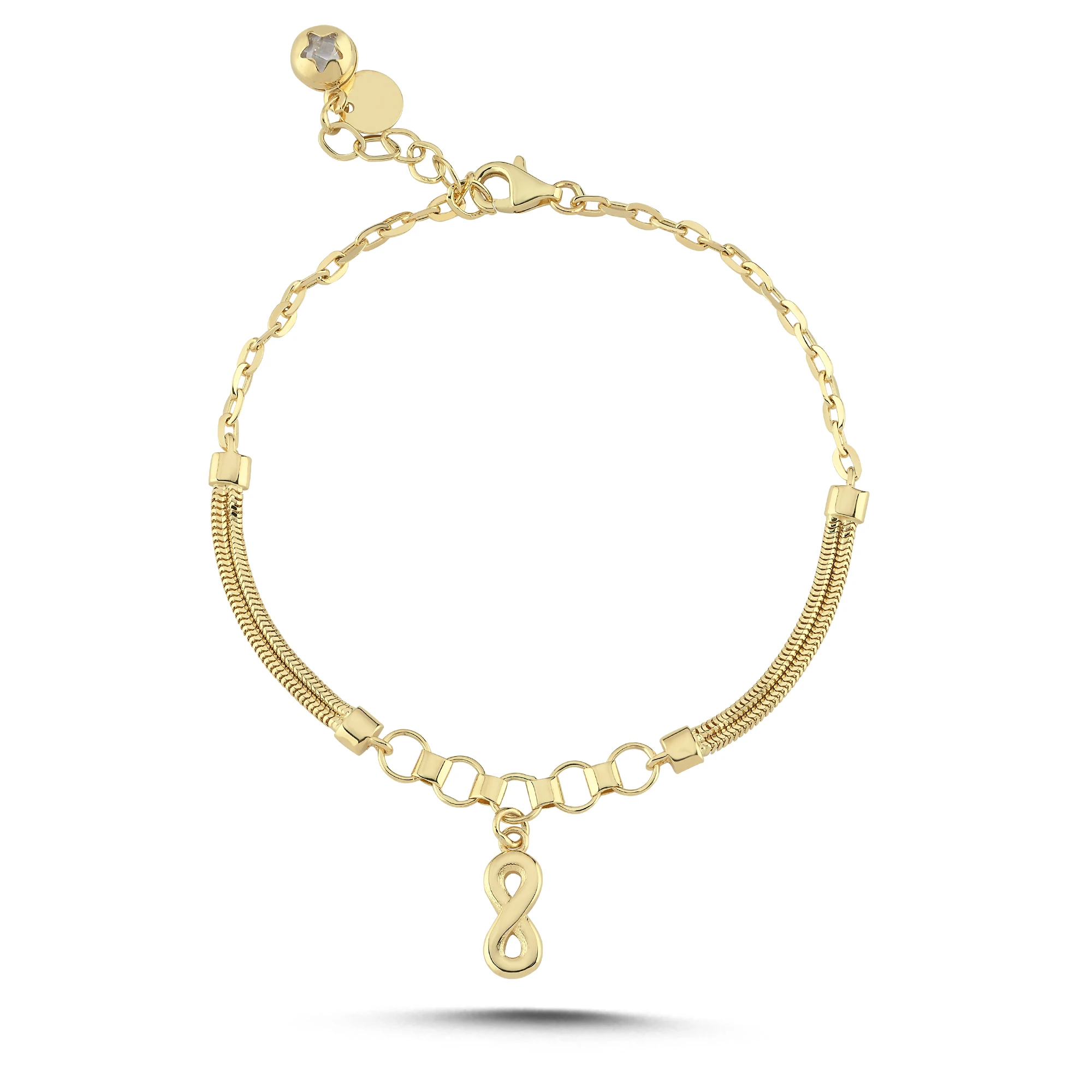 Altın Sonsuzluk Bileklik