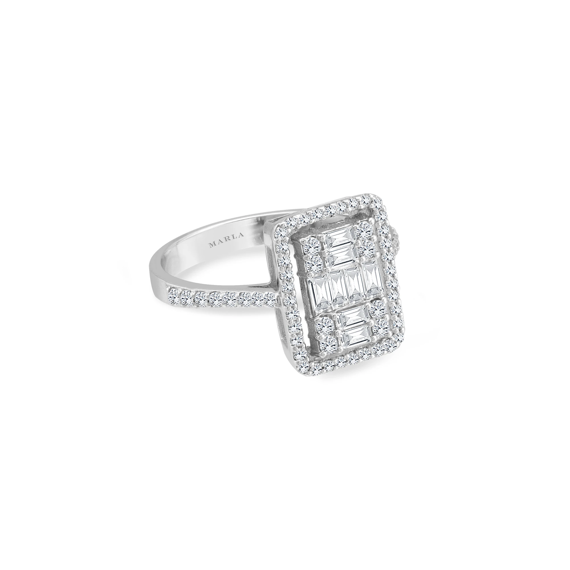 Pırlanta Baget Yüzük 0.92 Karat