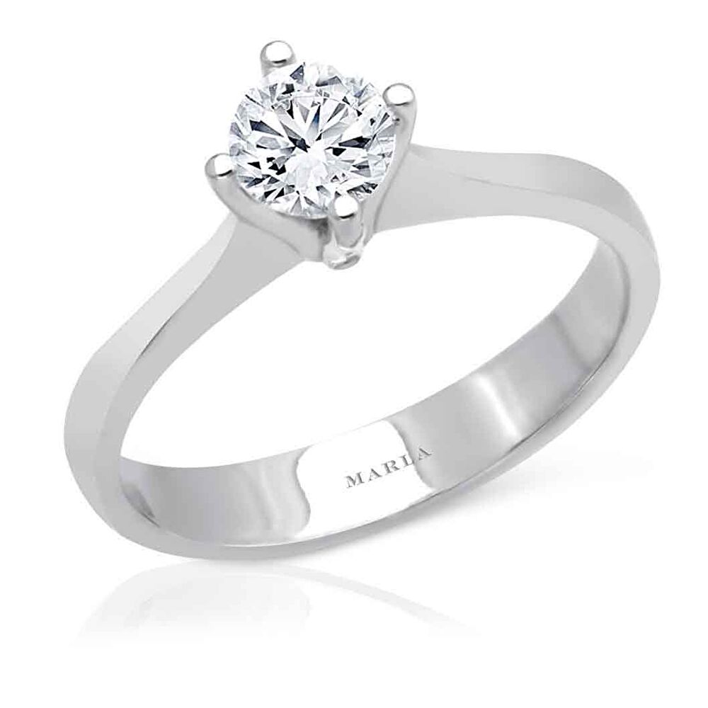 Pırlanta Violet Tektaş Yüzük 0.60 Karat