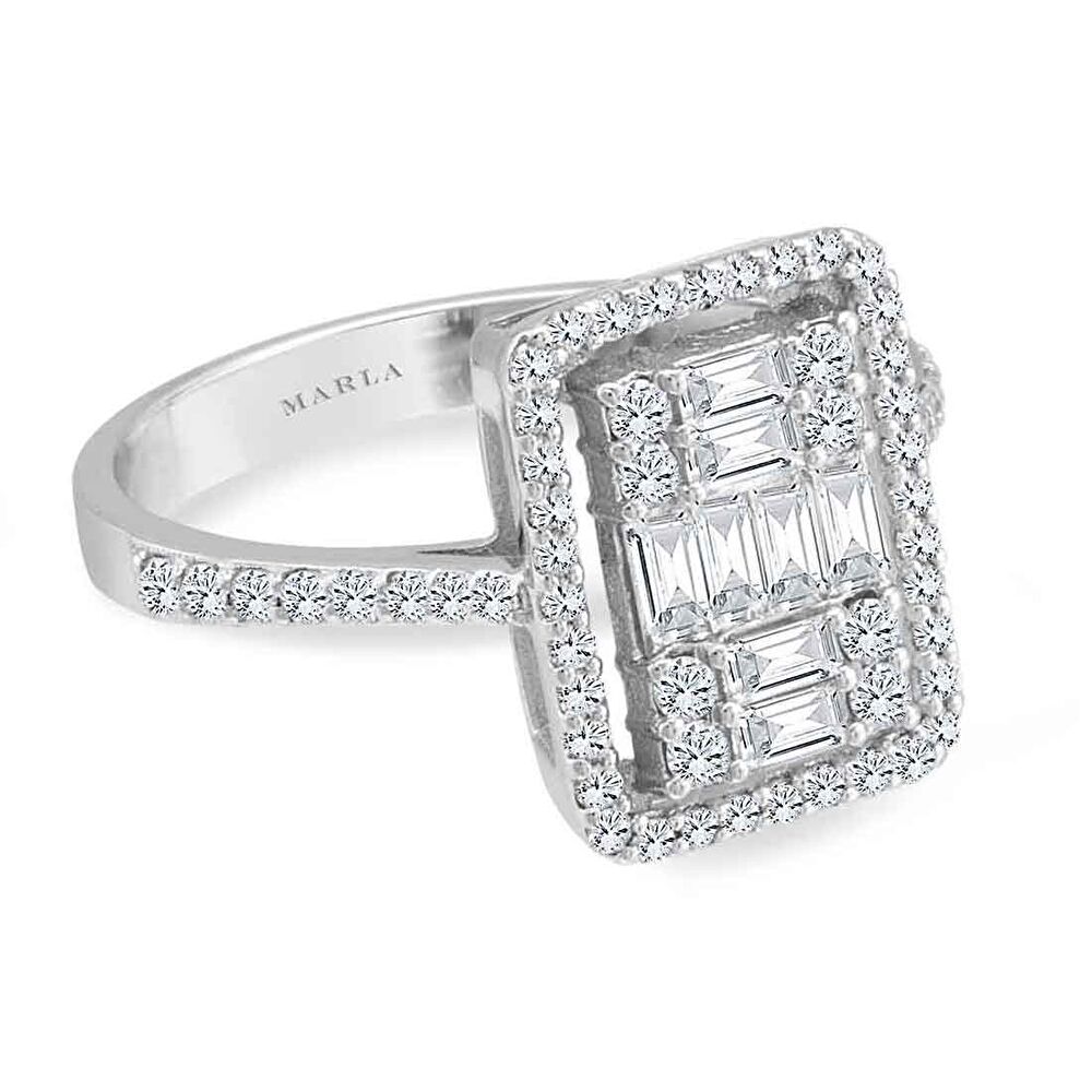 Pırlanta Baget Yüzük 0.92 Karat