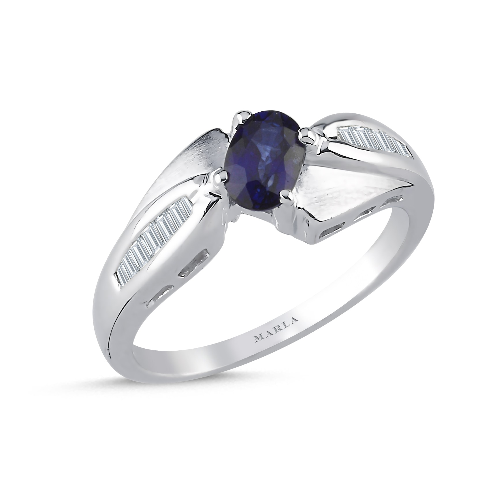 Pırlantalı Safir Yüzük