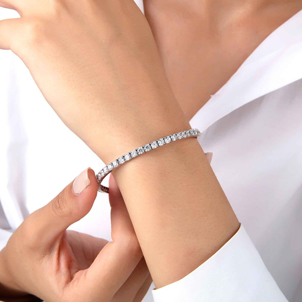 Beyaz Altın Suyolu 4 mm