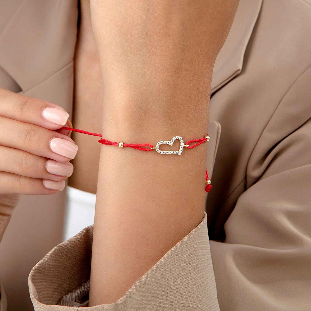 İpli Kalp Bileklik