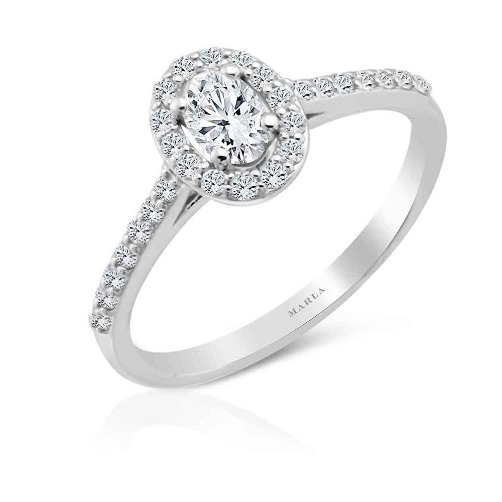 Pırlanta Oval Tektaş Yüzük 0.58 Karat