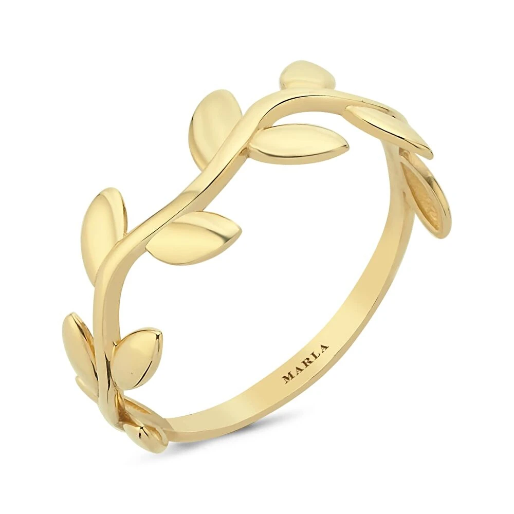 Altın Yaprak Yüzük