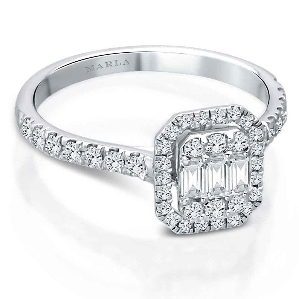 Pırlanta Baget Yüzük 0.60 Karat