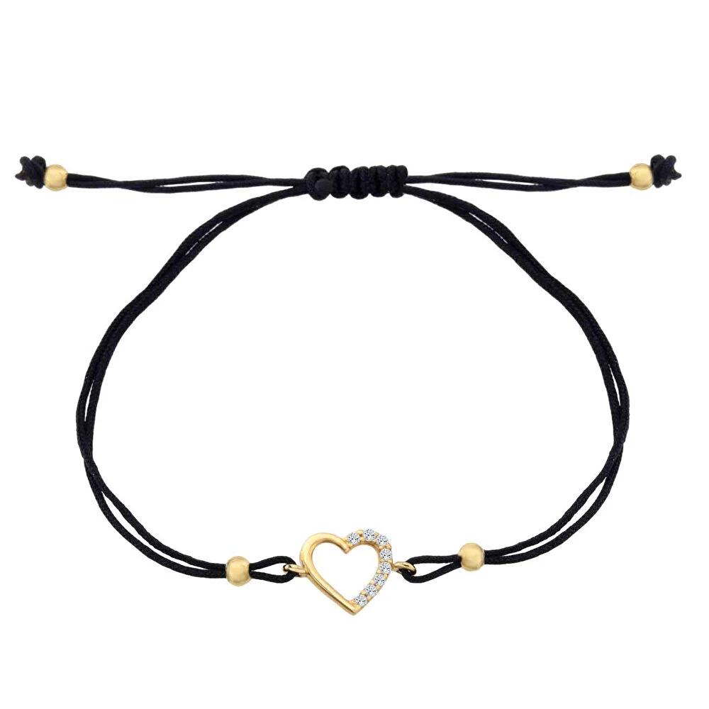 İpli Kalp Bileklik