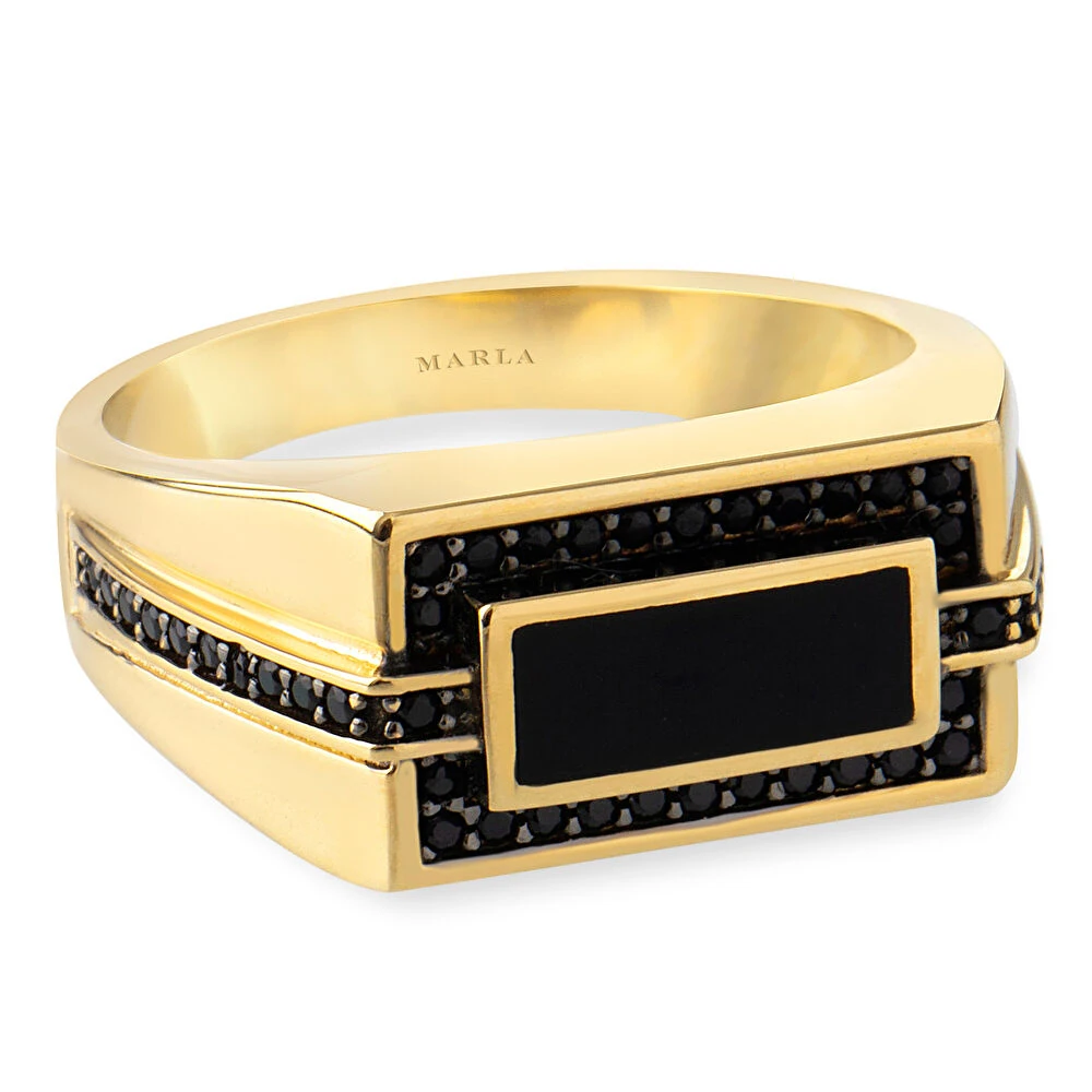 Mine Detaylı Erkek Yüzüğü