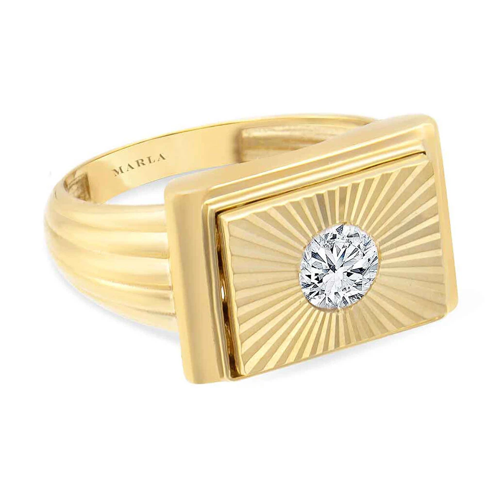 Taş Detaylı Erkek Yüzüğü