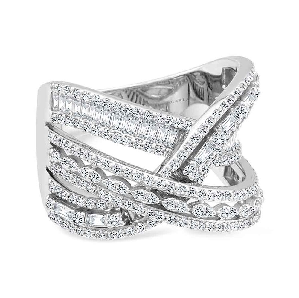 Pırlanta Baget Detaylı Yüzük 1.25 Karat