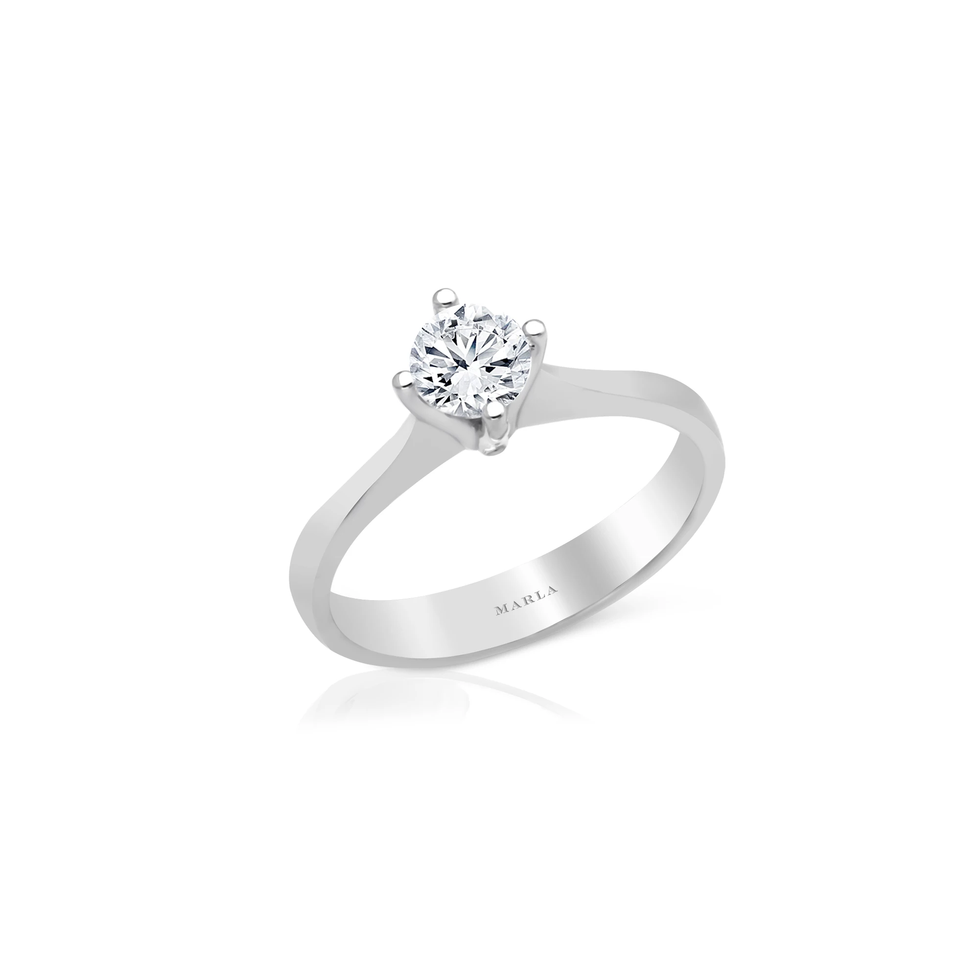 Pırlanta Violet Tektaş Yüzük 0.30 Karat