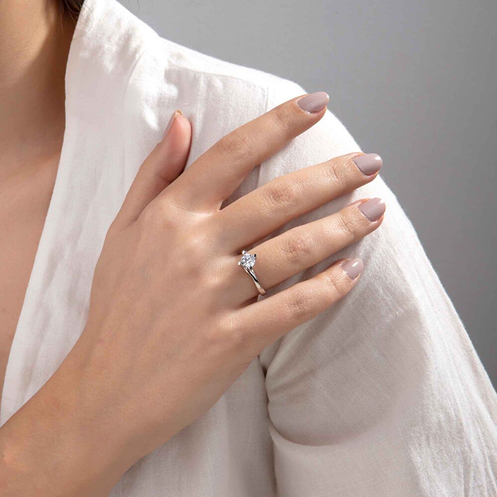 Pırlanta İvy Tektaş Yüzük 0.50 Karat