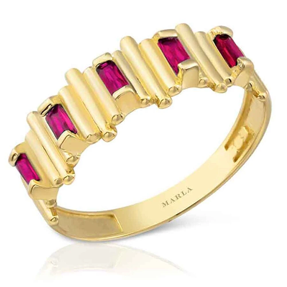 Altın Renkli Taşlı Yüzük