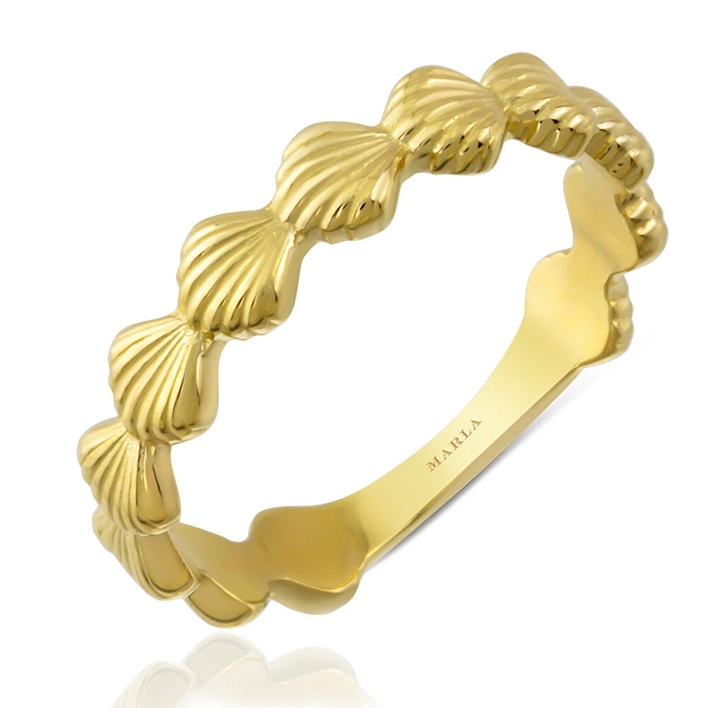 İstiridye Altın Yüzük