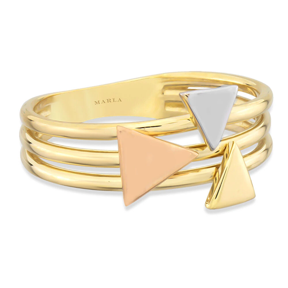 Geometrik Altın Yüzük