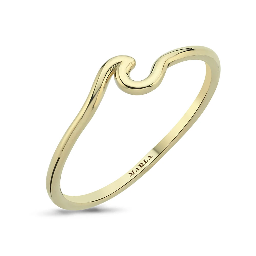 Altın Dalga Yüzük