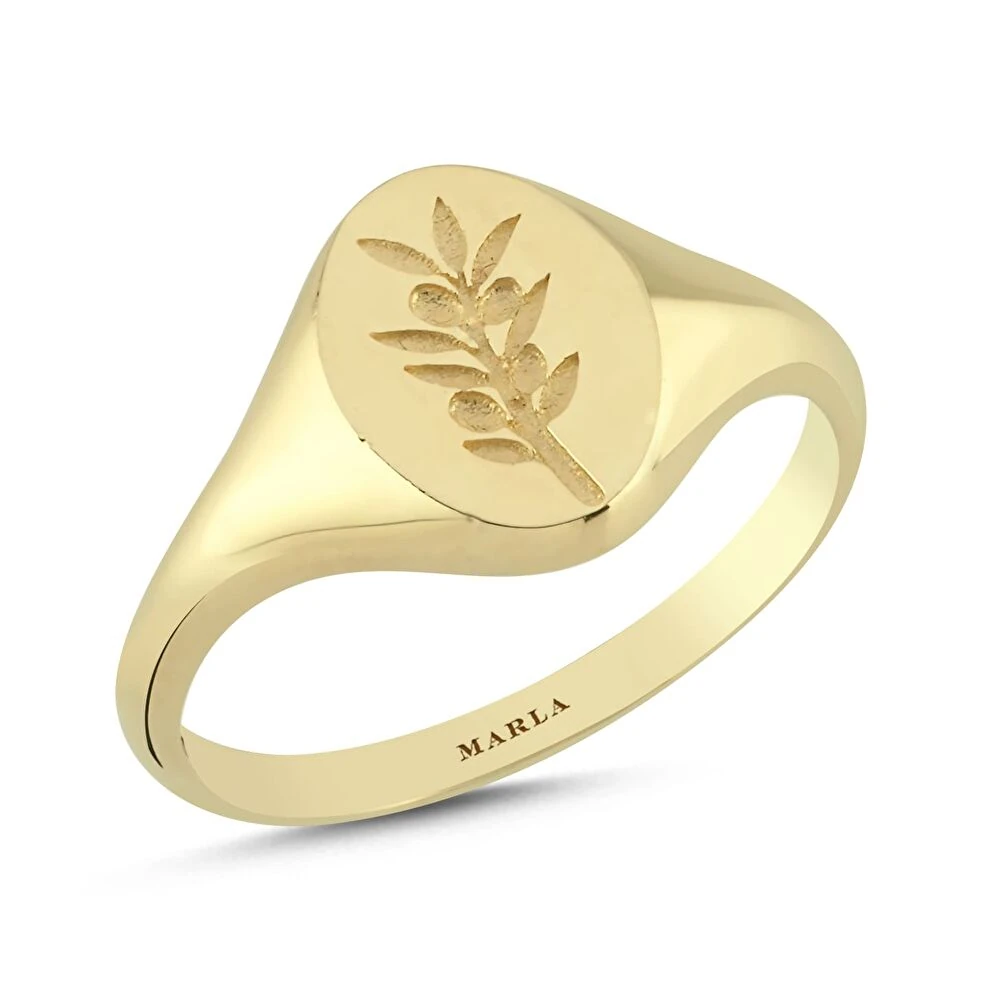 Başak Detaylı Altın Yüzük