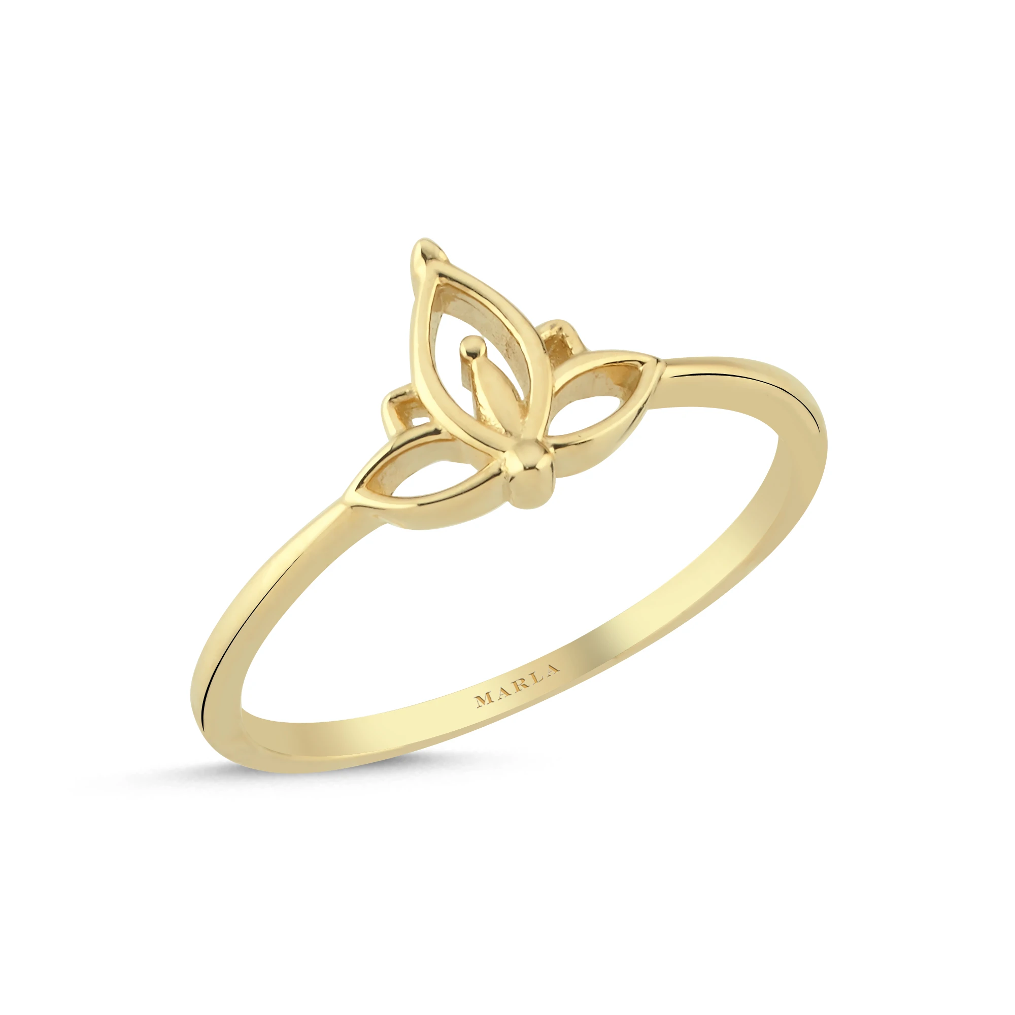 Altın Lotus Yüzük