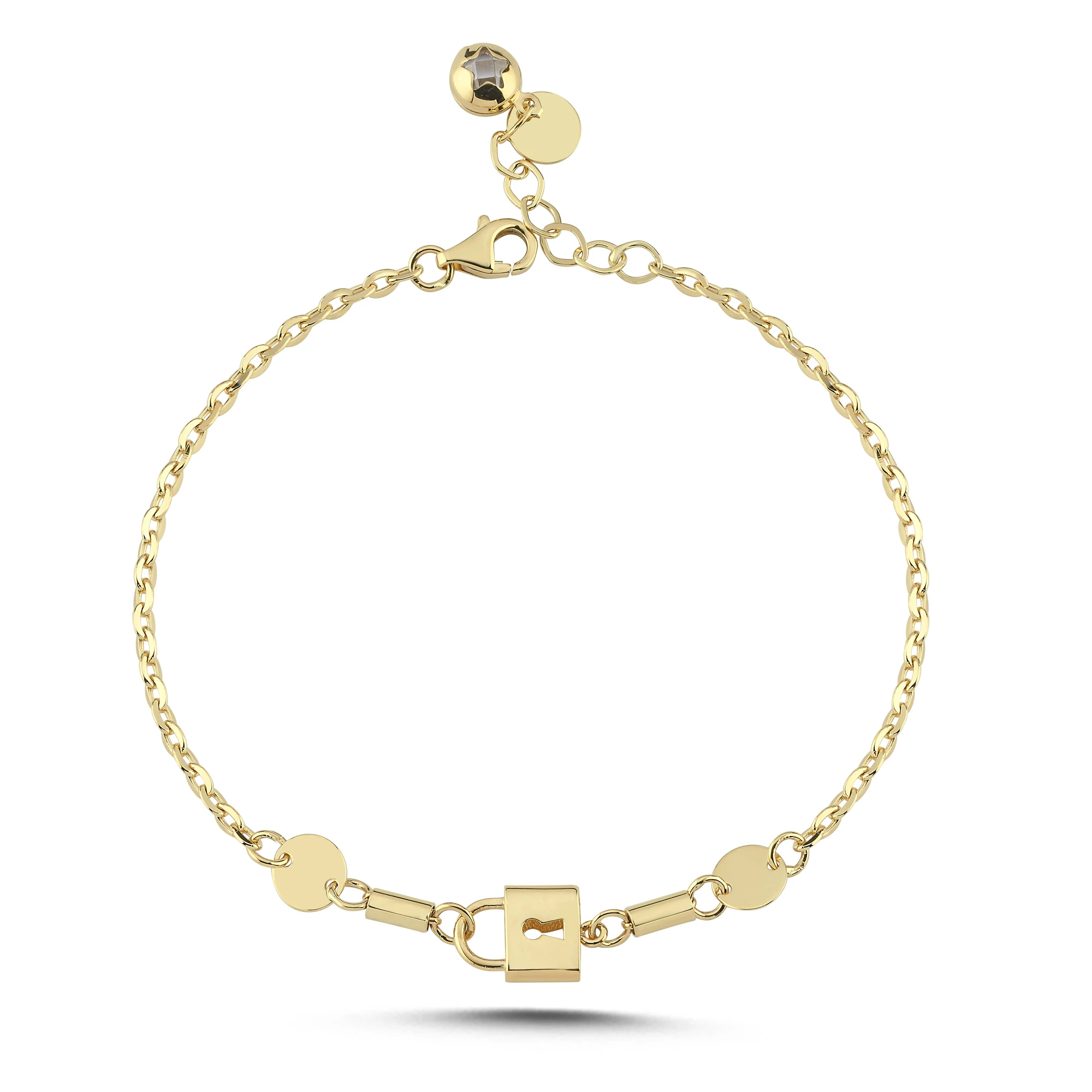 Altın Kilit Bileklik