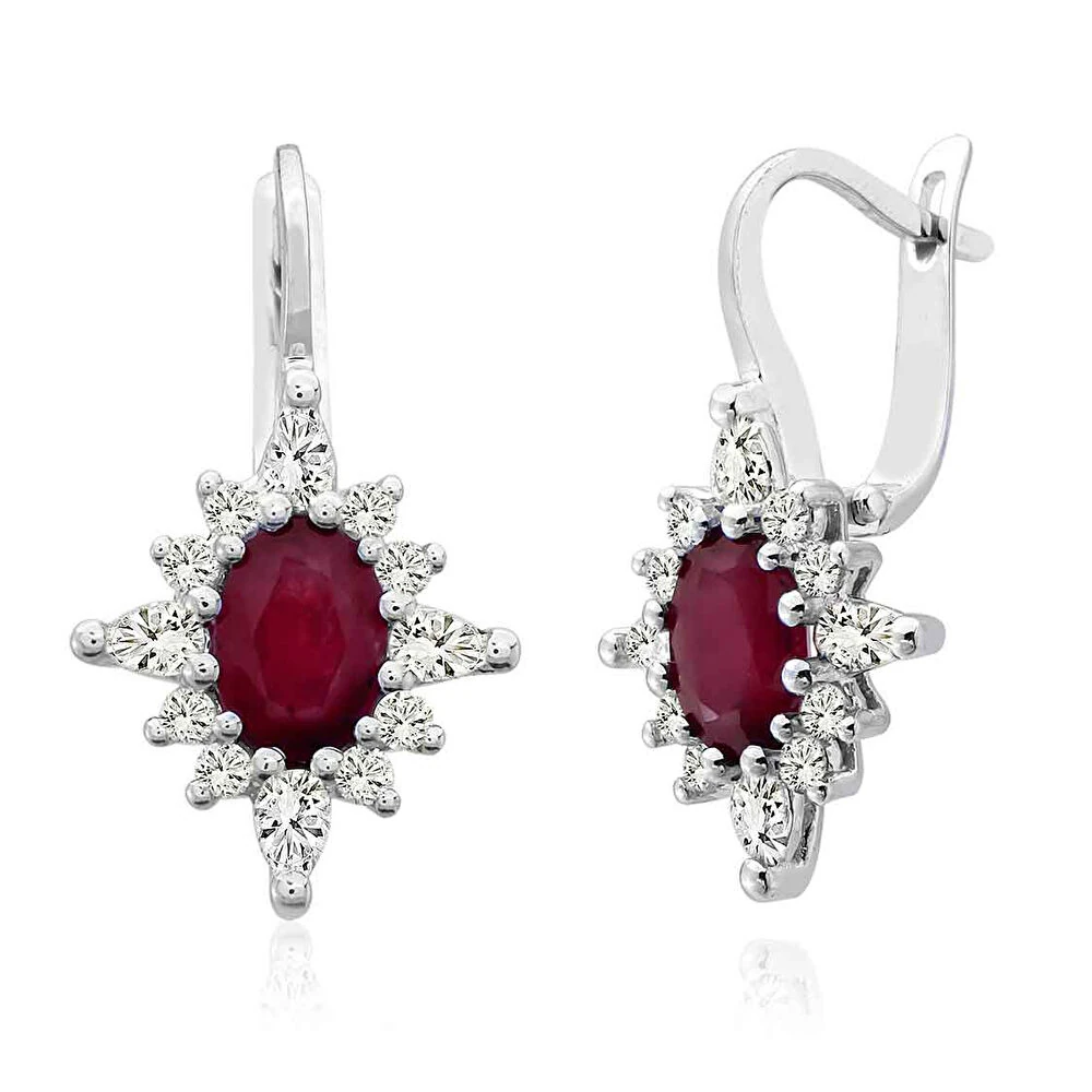 Pırlanat Yakut Küpe 0.20 Karat