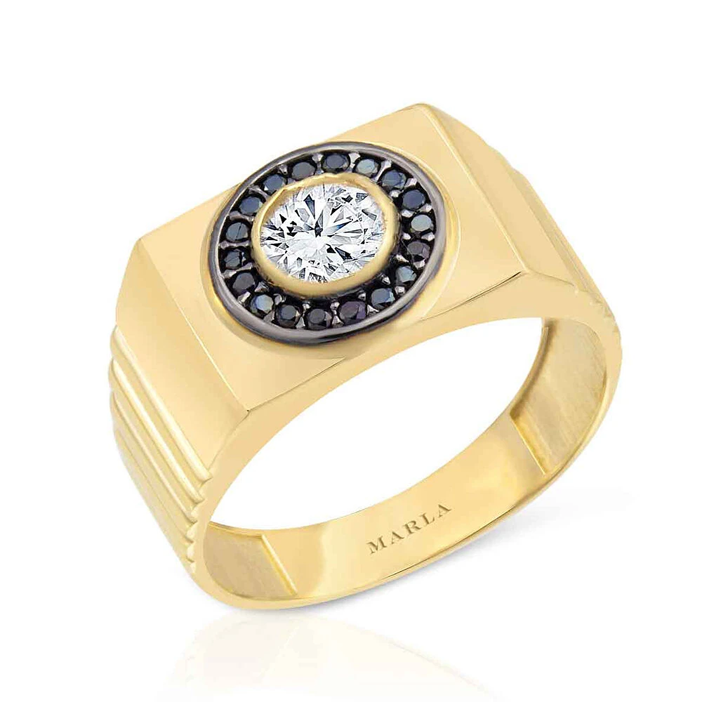 Mine Detaylı Erkek Yüzüğü