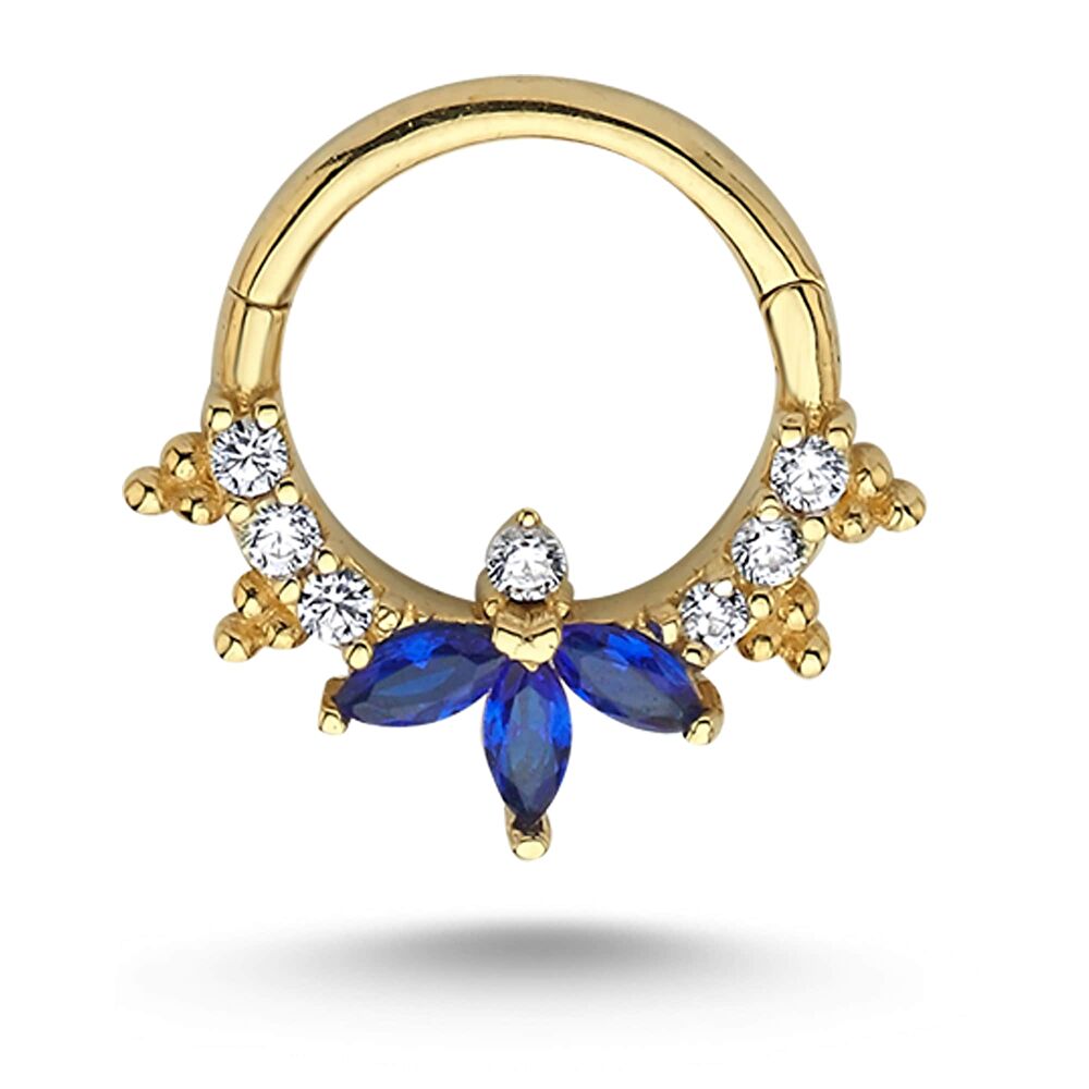 Renkli Markiz Taşlı Piercing