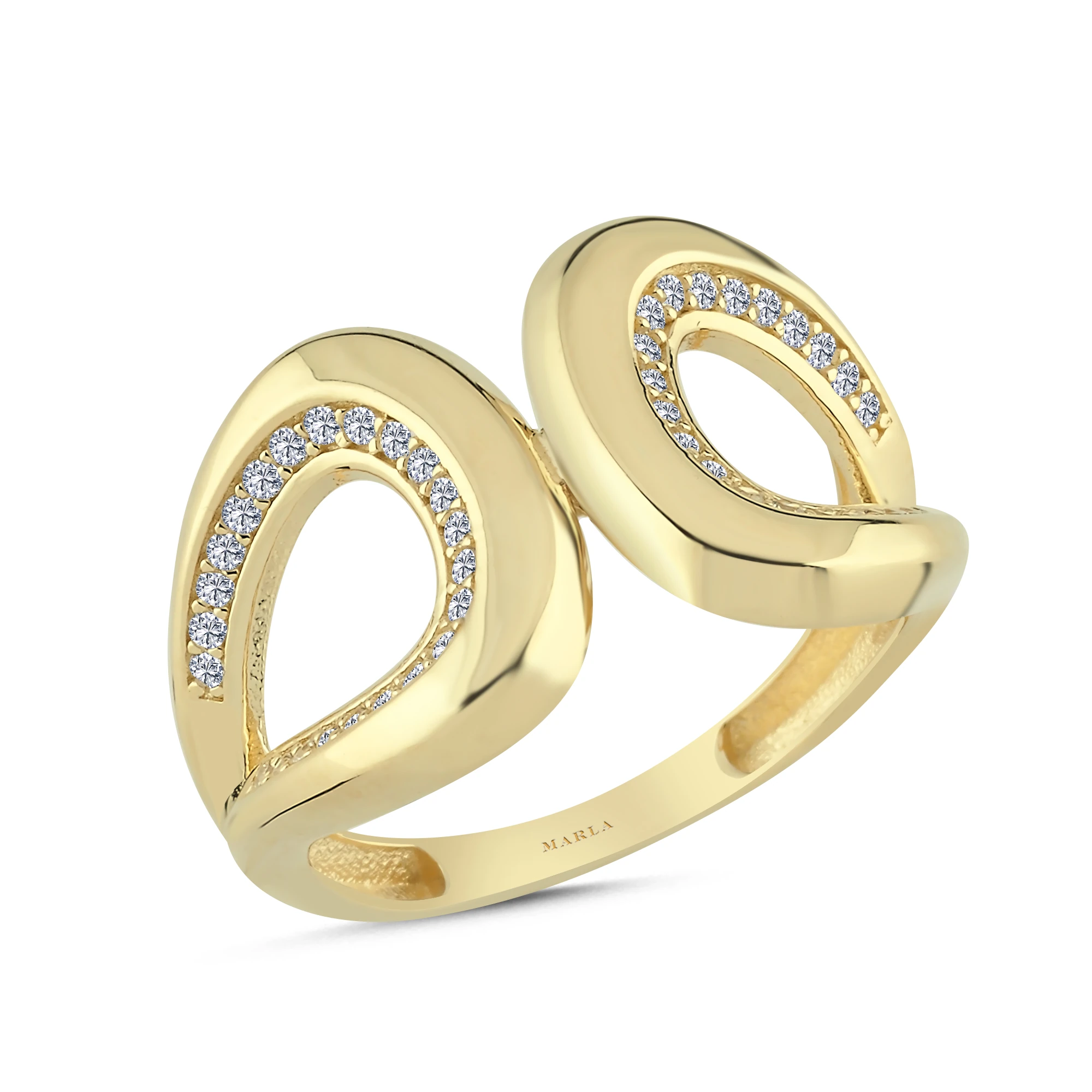 Taş Detaylı Altın Yüzük