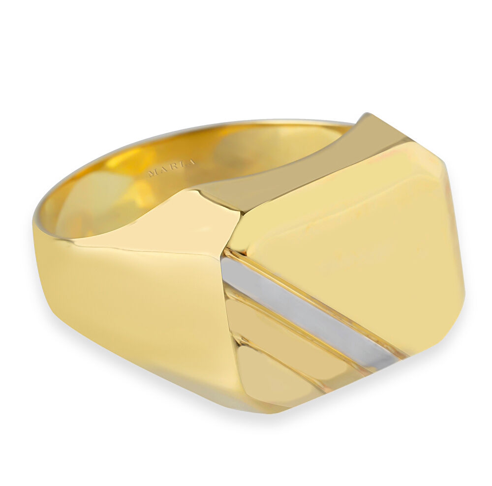 Renk Detaylı Erkek Yüzüğü