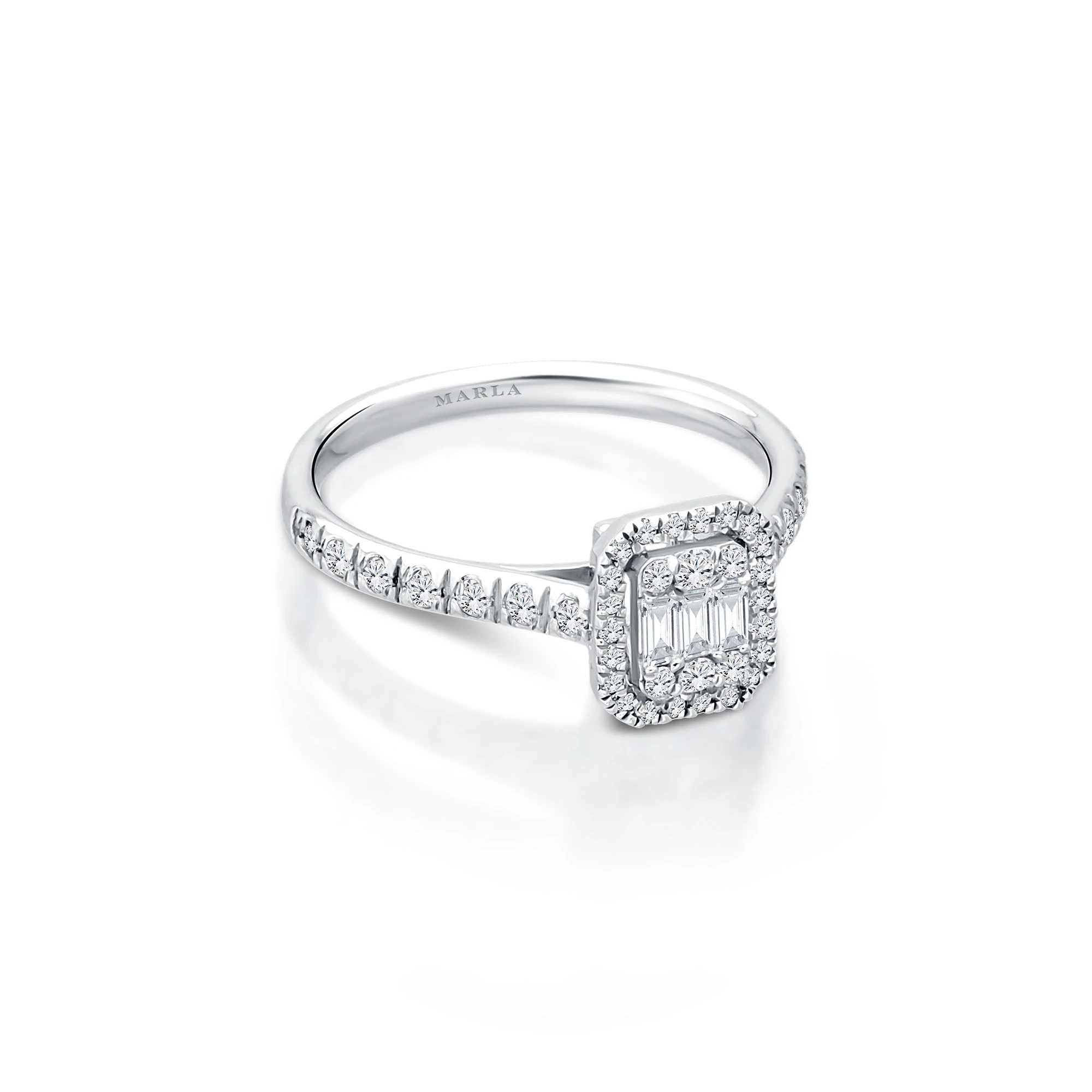 Pırlanta Baget Yüzük 0.60 Karat