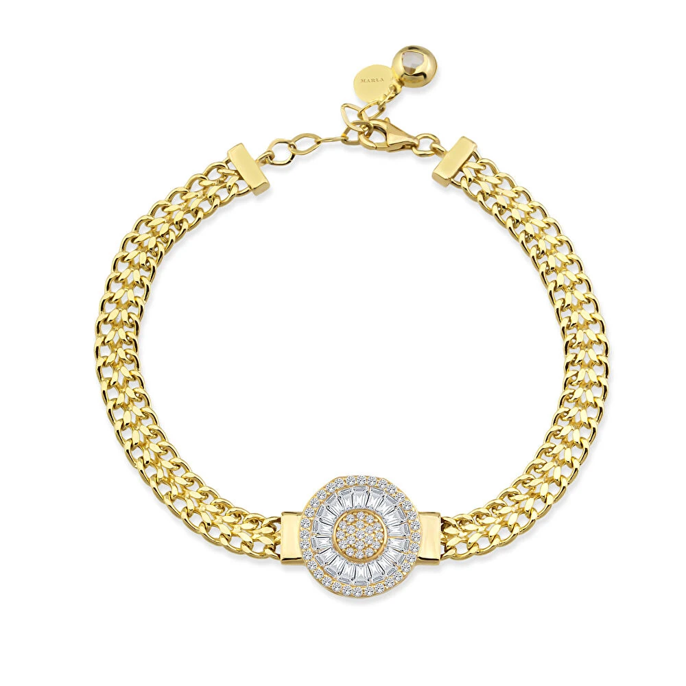 Altın Baget Detaylı İkili Set