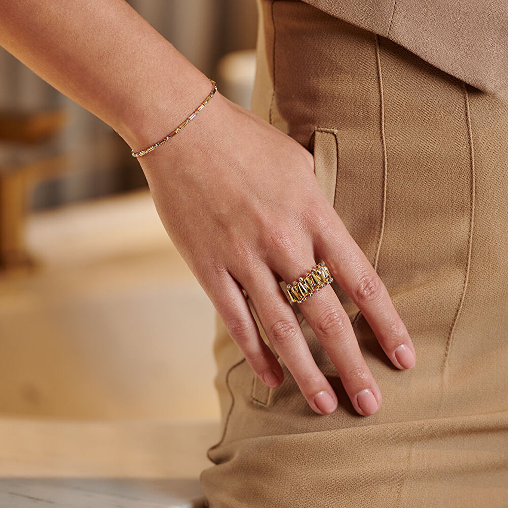 Üç Renkli Dorikalı Bileklik