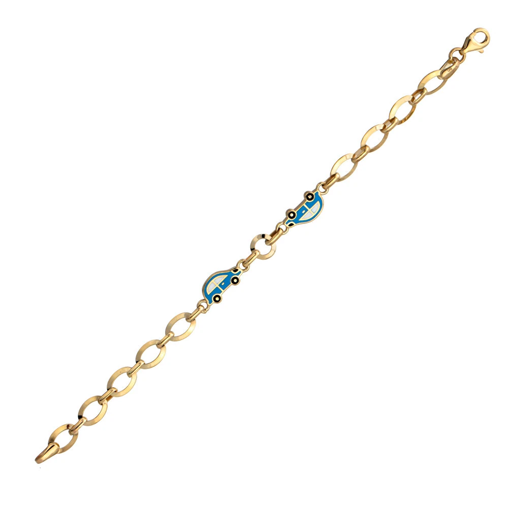 Araba Detaylı Altın Çocuk Künye