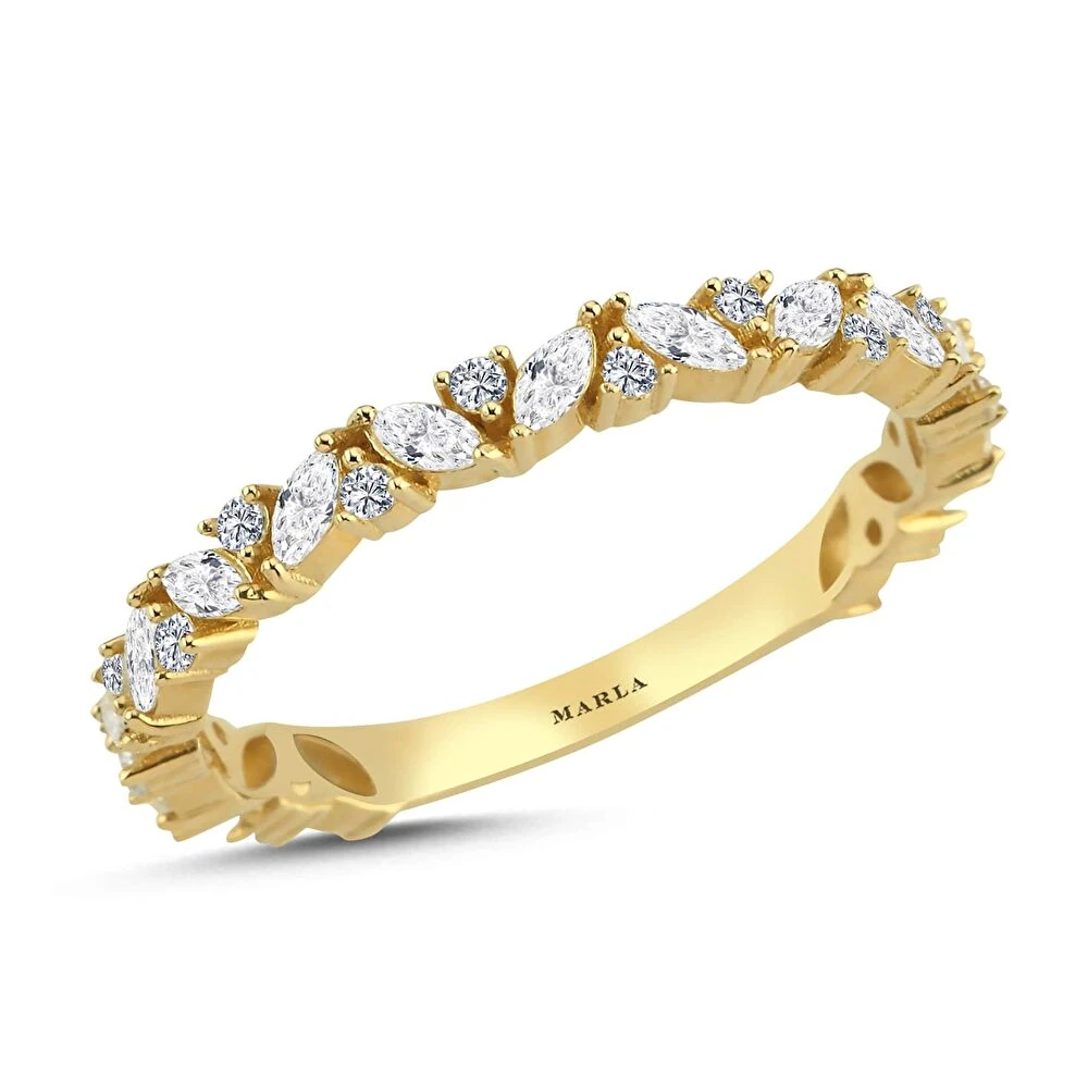 Altın Taş Detaylı Yüzük