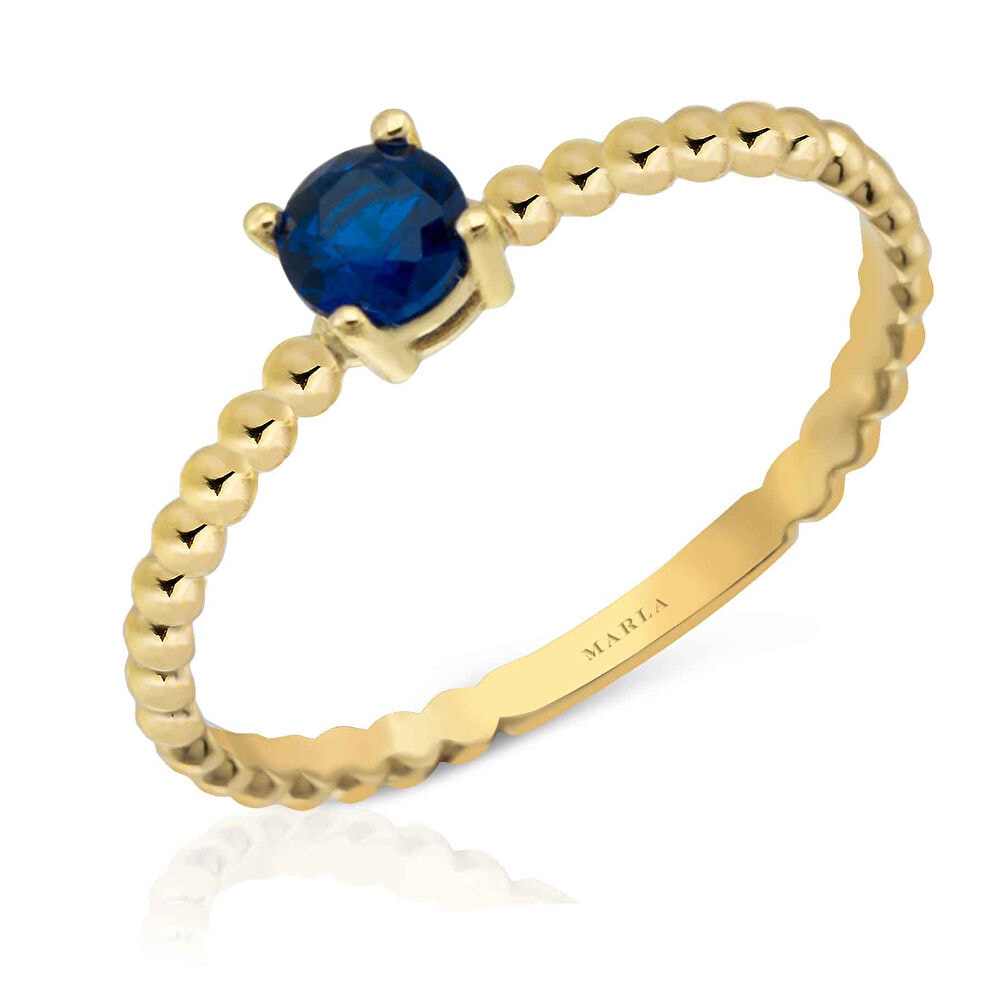 Renkli Taşlı Tektaş Yüzük