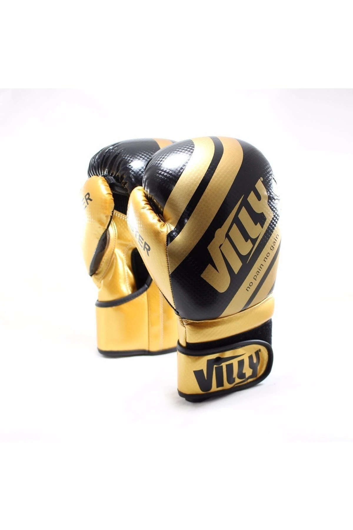 Karbon Deri Boks Eldiveni - Altın Renk