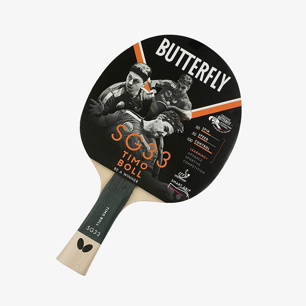 Butterfly 85017S Boll Smart Grip SG33 ITTF Onaylı Masa Tenisi Raketi